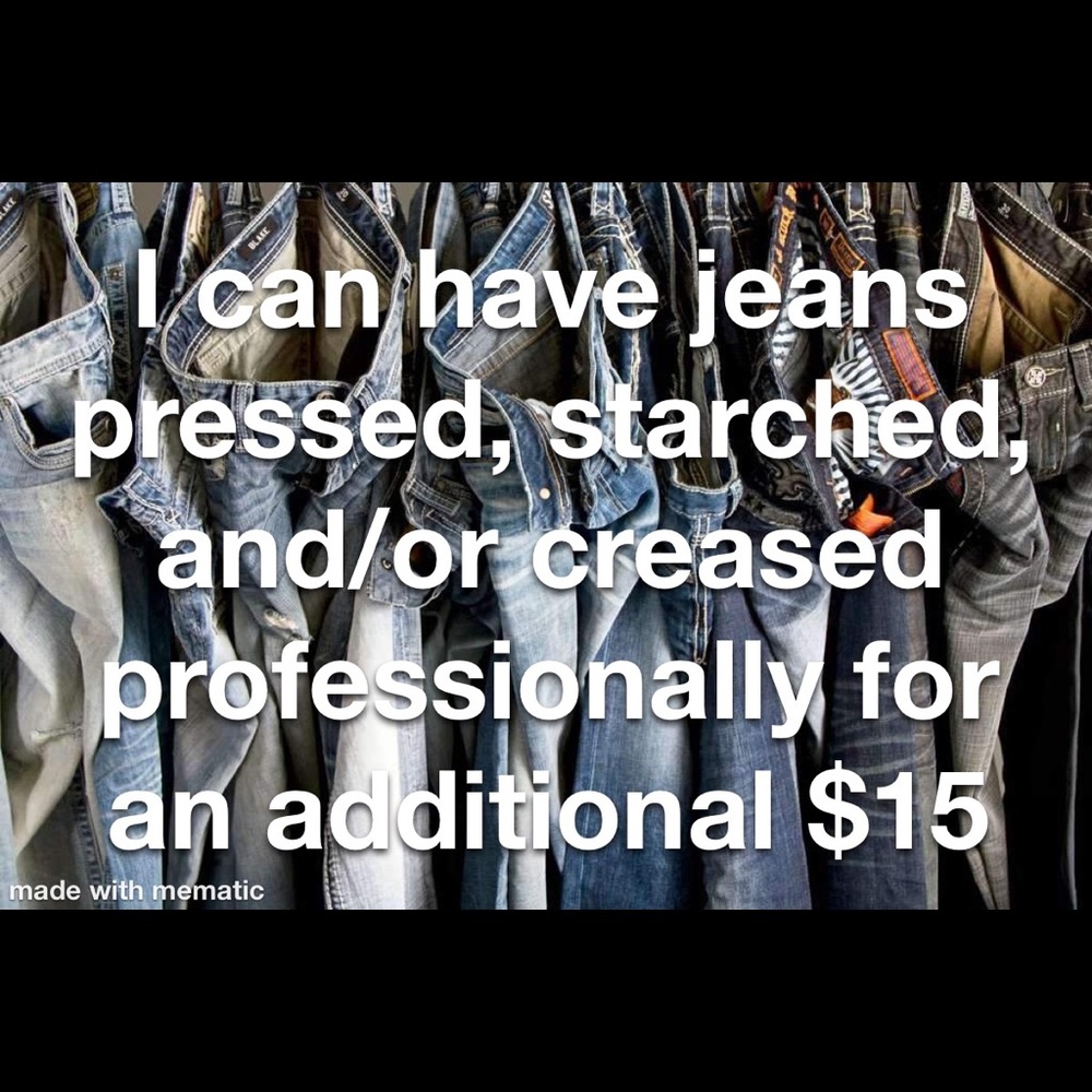 Pressed laundry